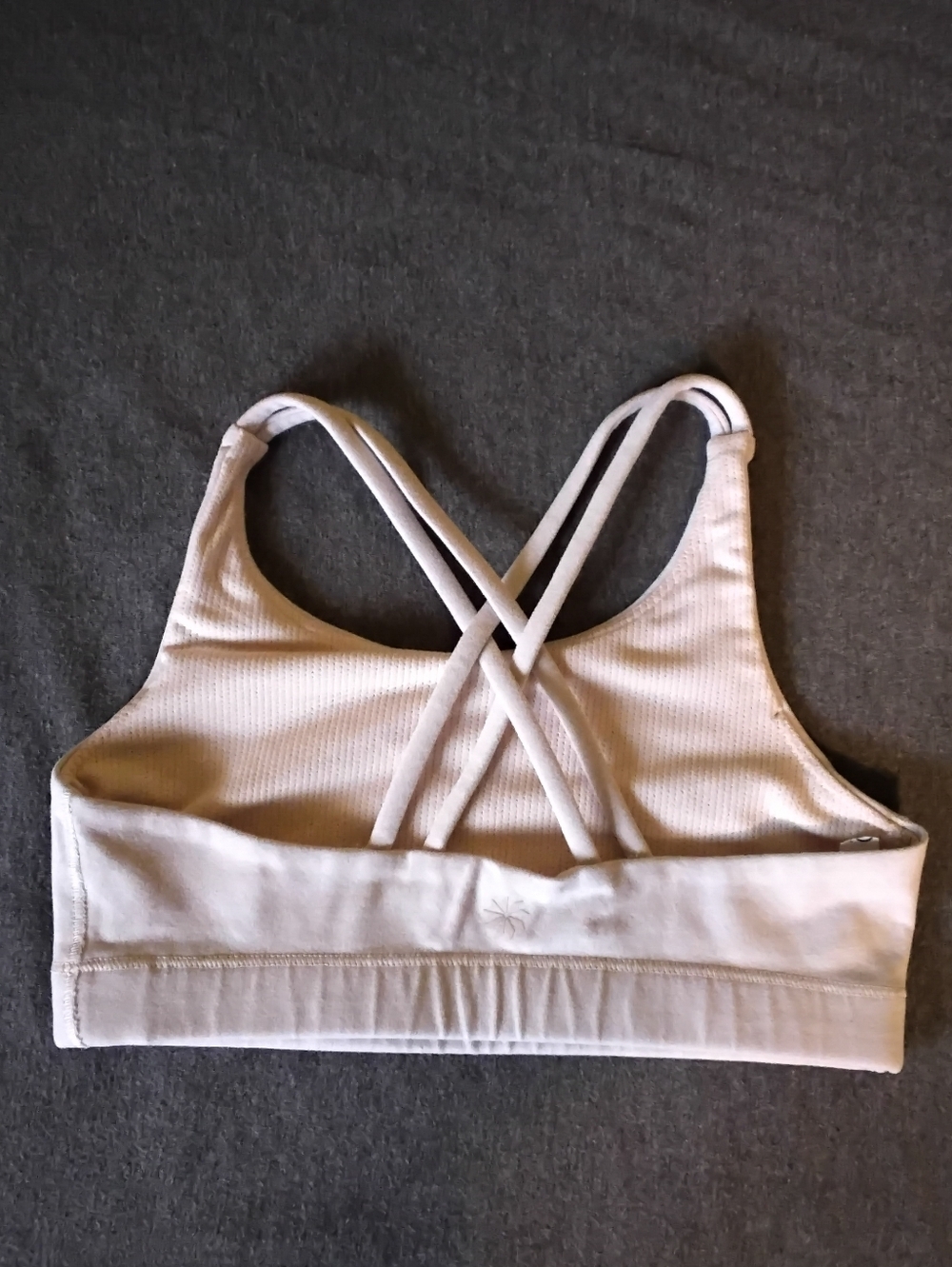 Athleta Girl Light Pink Strappy Sports Bra M (8–10) Criss Cross Back - Picture 2 of 4